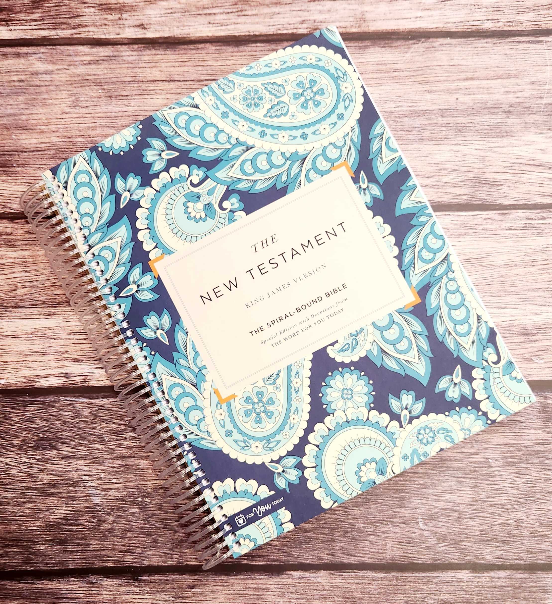 Spiral Bound Bible KJV Paisley For You Today Shop Spiral bound bible kjv paisley for you today shop